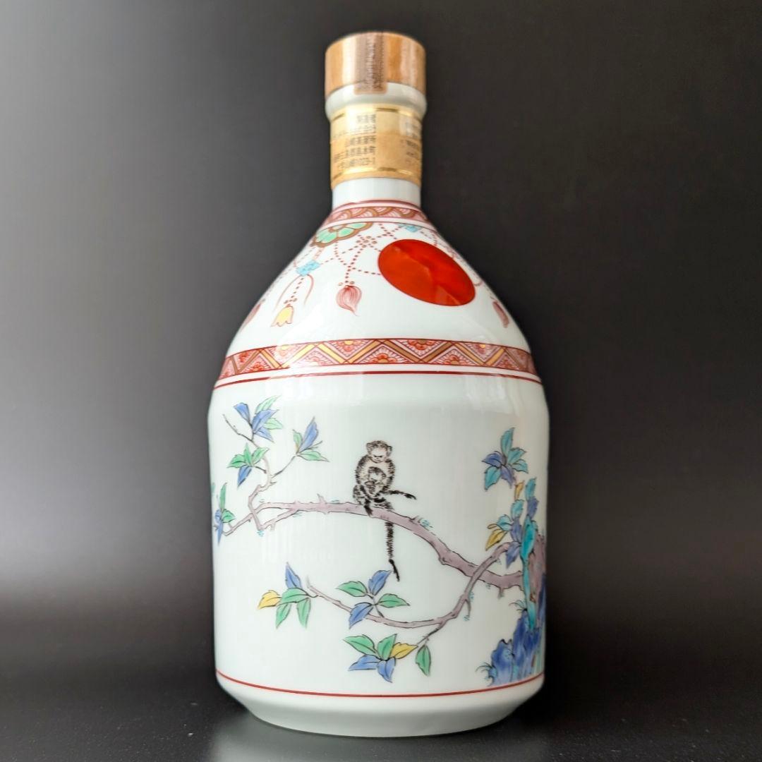 サントリー 山崎12年 43％ 600ml 有田焼 錦赤玉瓔珞文風物絵