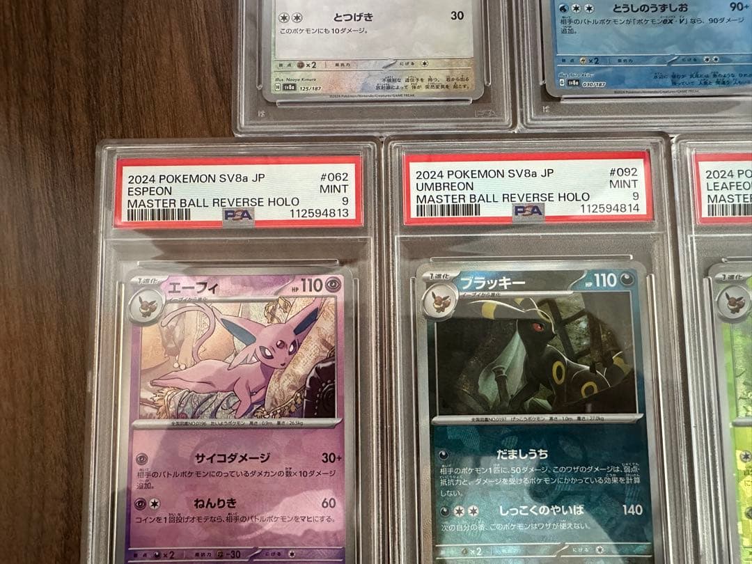 【匿名配送】PSA 連番 ブイズ マスターボールミラー（図鑑番号順）