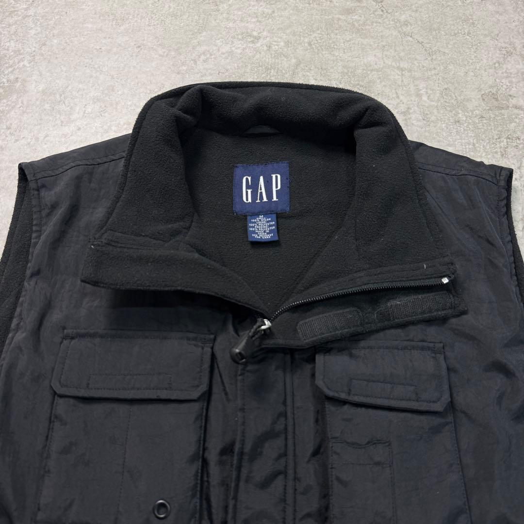 タカ様OLD GAP ギャップ【M】ナイロンベスト フィシング ブラック