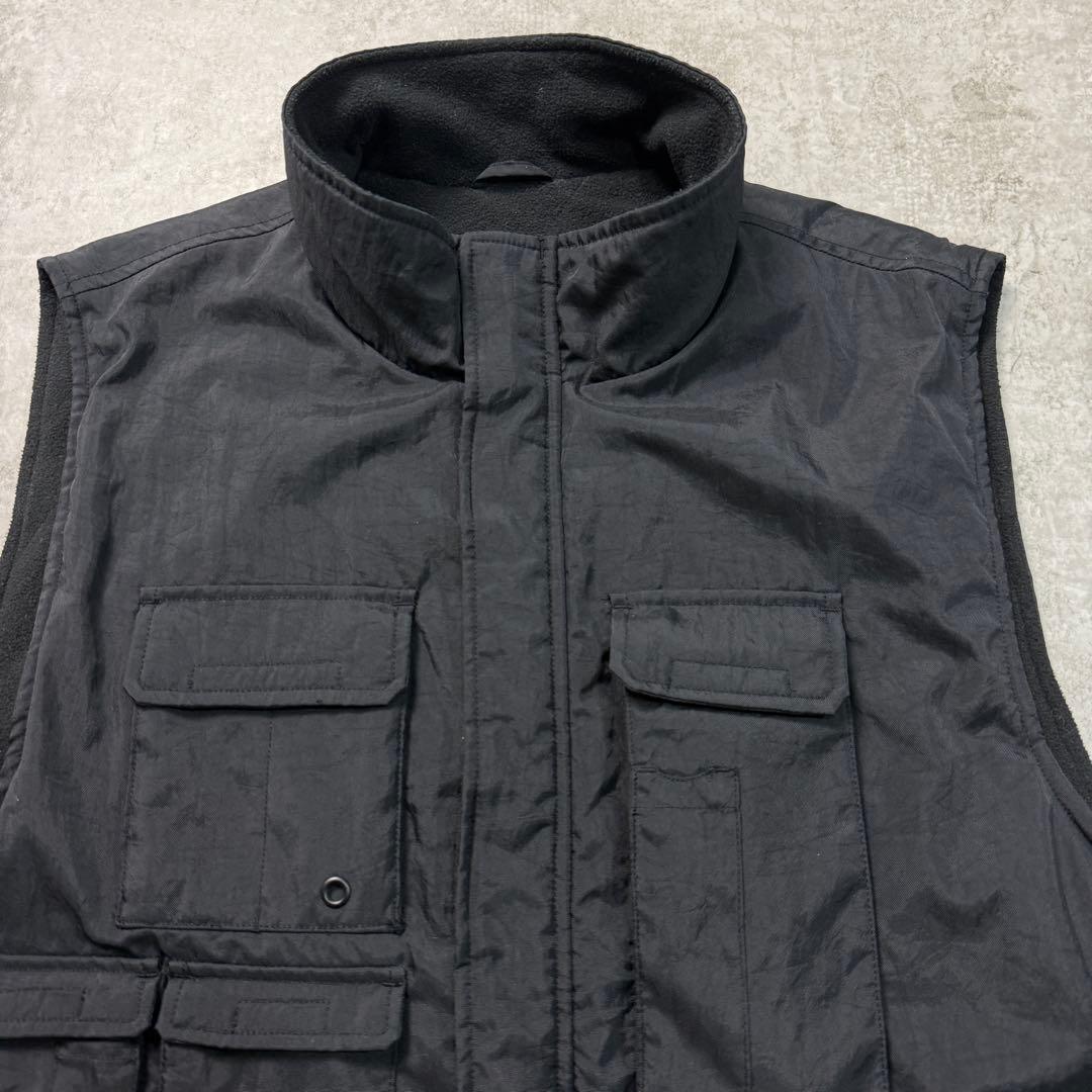 タカ様OLD GAP ギャップ【M】ナイロンベスト フィシング ブラック