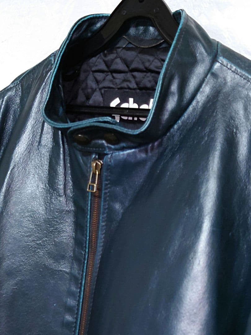 SCHOTT 緑芯 シングルライダースジャケット USA製 グリーン 872