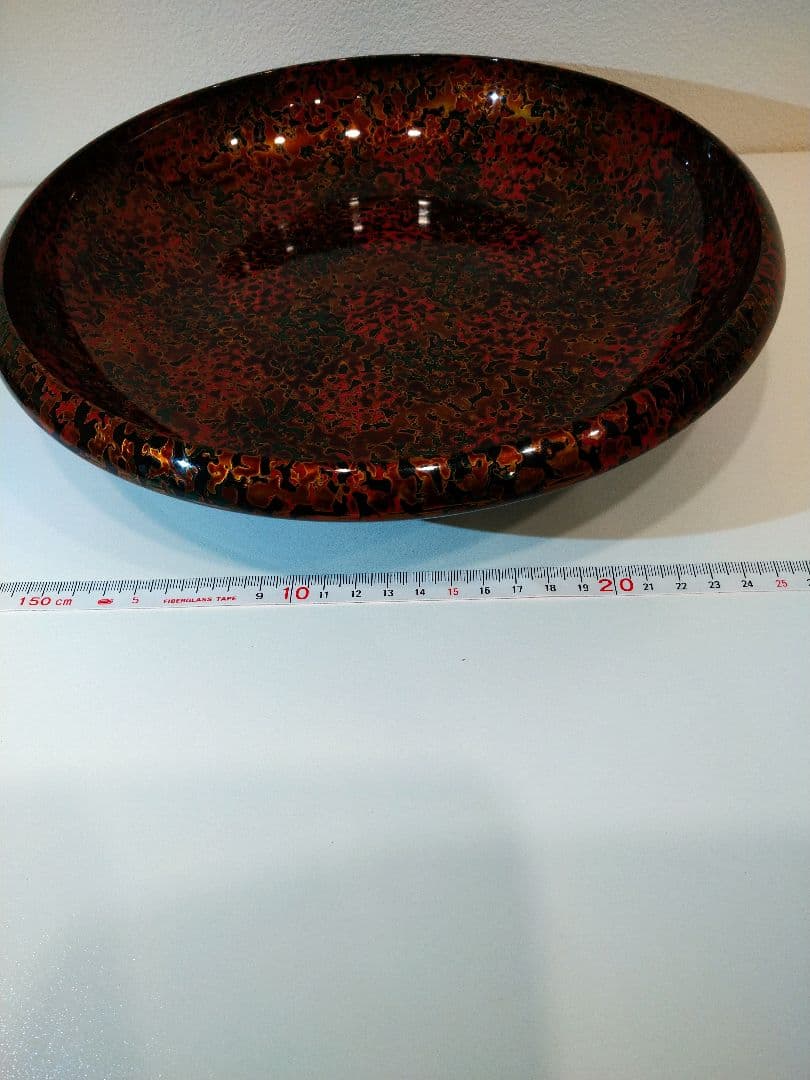 津軽塗　漆器セット 花模様 赤黒　7点