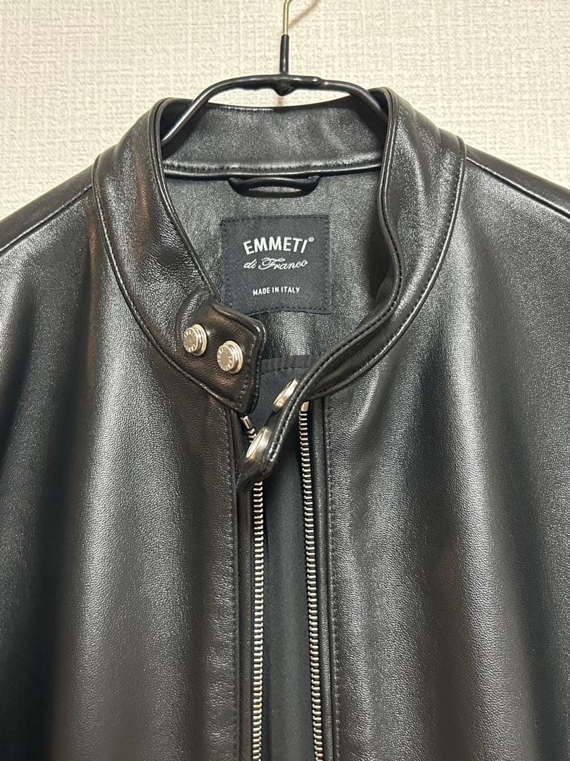 EMMETI エンメティ ラムレザーシングルライダース ITALY