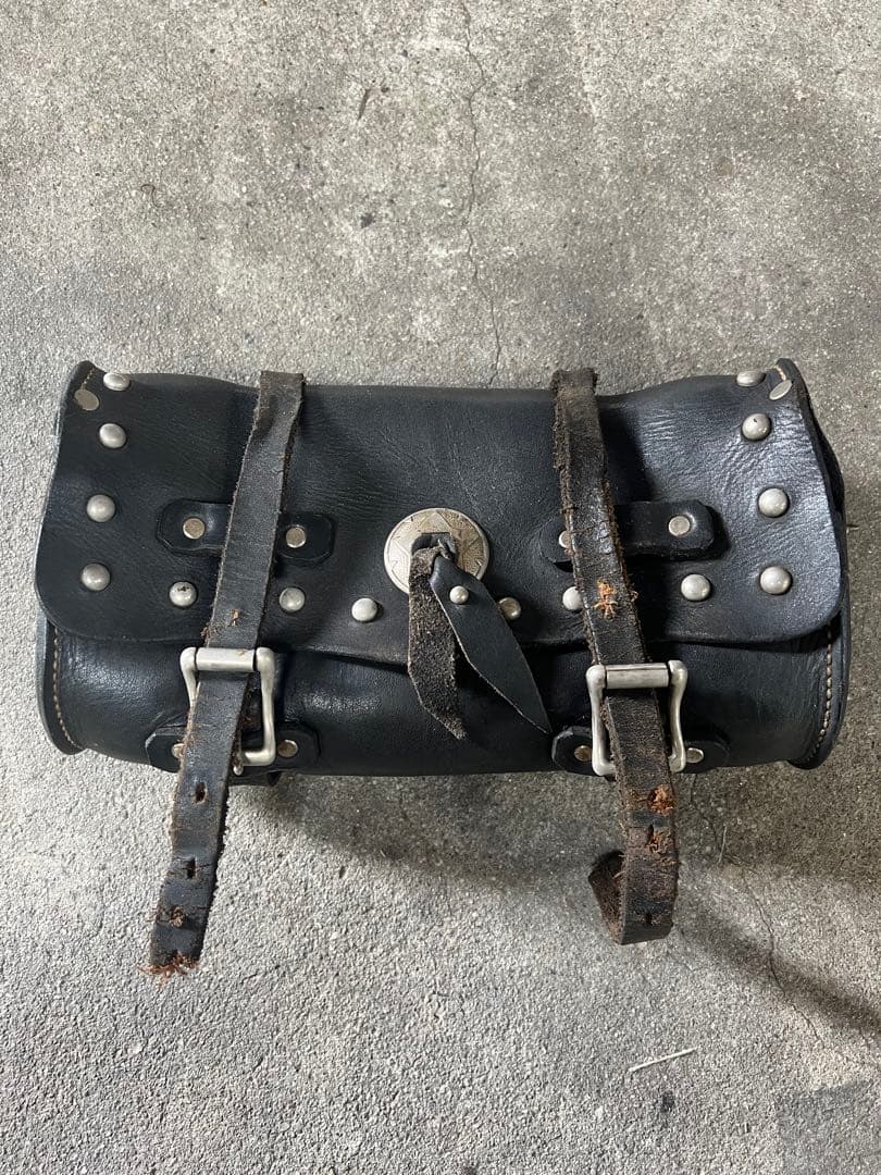 当時物1970年代 ビンテージ 本革 ツールバック