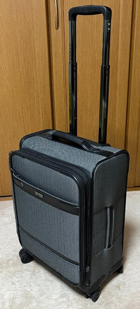 美品　ハートマン メンズ スーツケース バッグ　ツイード　ヘリンボーン