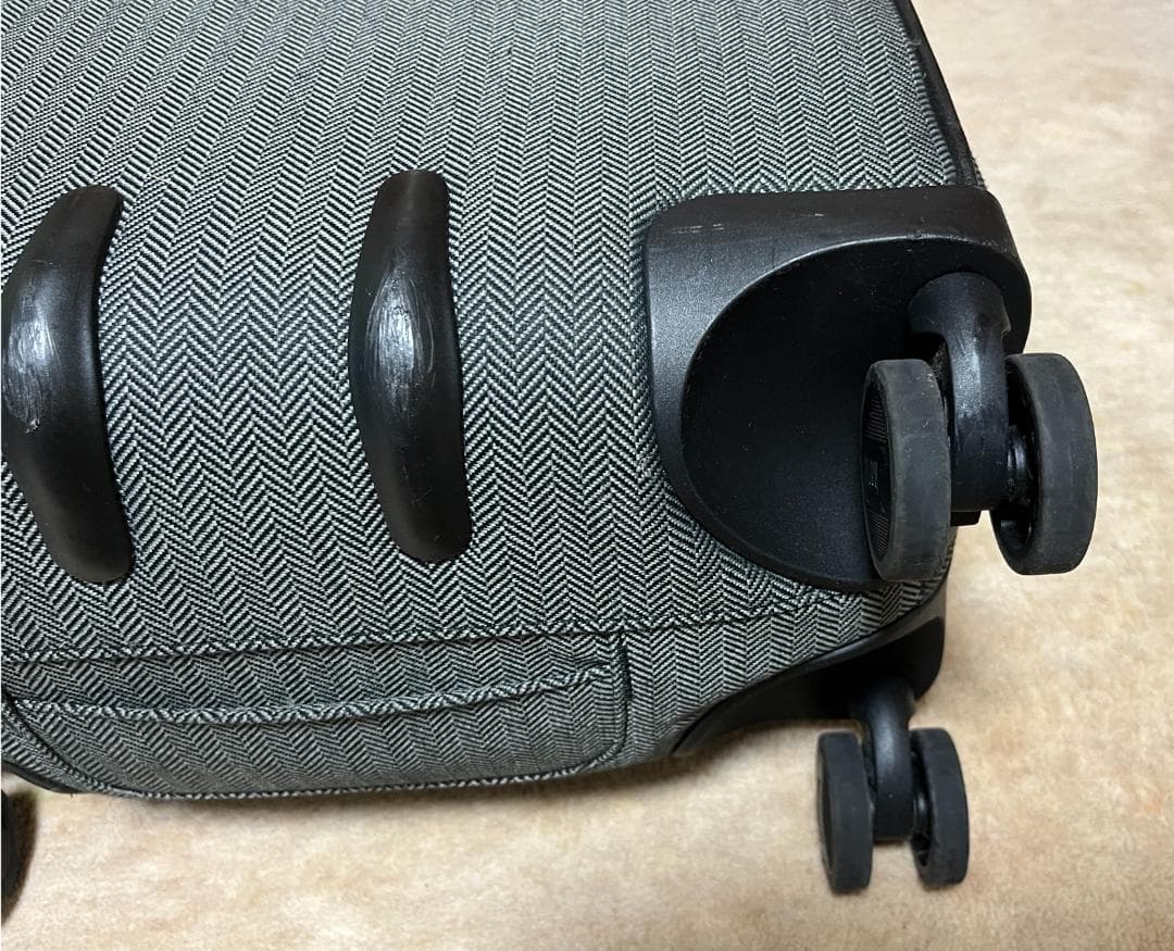 美品　ハートマン メンズ スーツケース バッグ　ツイード　ヘリンボーン