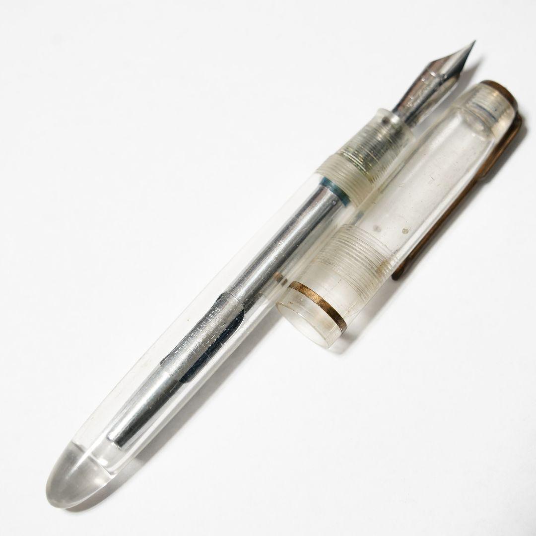 プラチナ万年筆 スケルトン 万年筆 透明 廃盤 ヴィンテージ Platinum