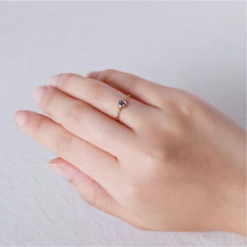 オレフィーチェ K18 タンザナイト チェーンリング