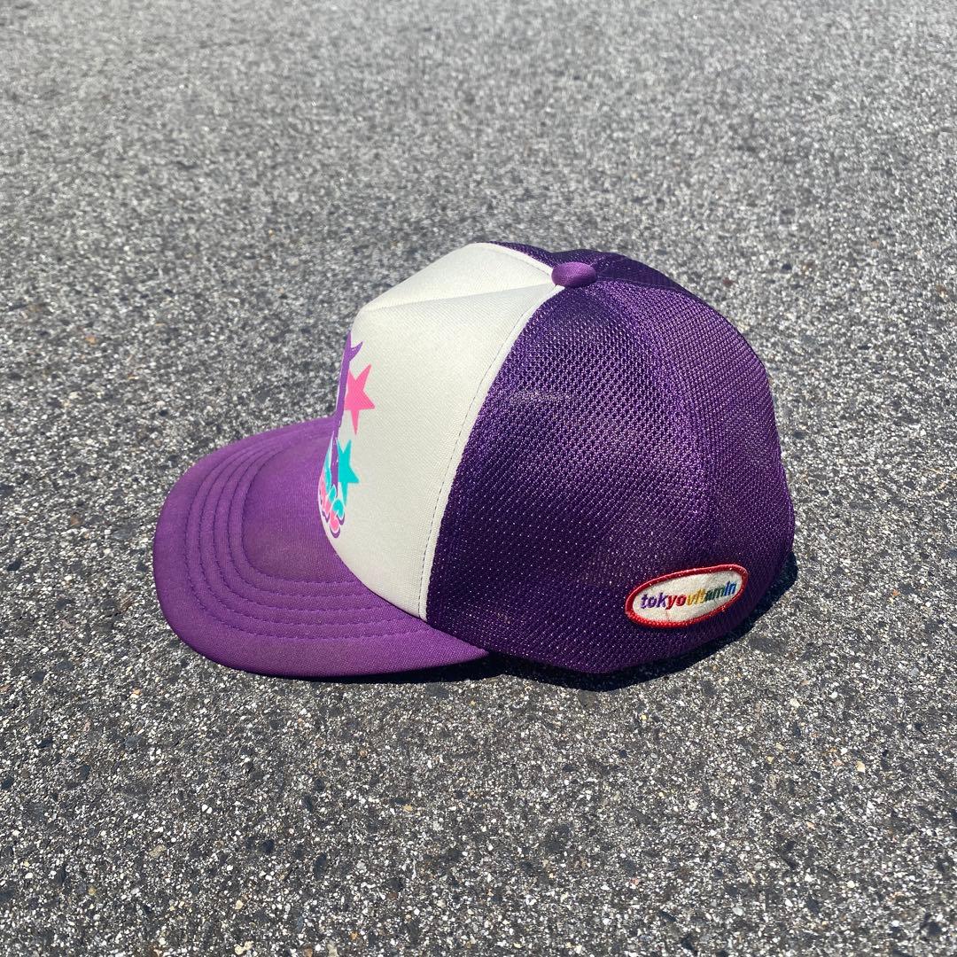 ヒステリックグラマー　tokyovitamin メッシュキャップ　パープル
