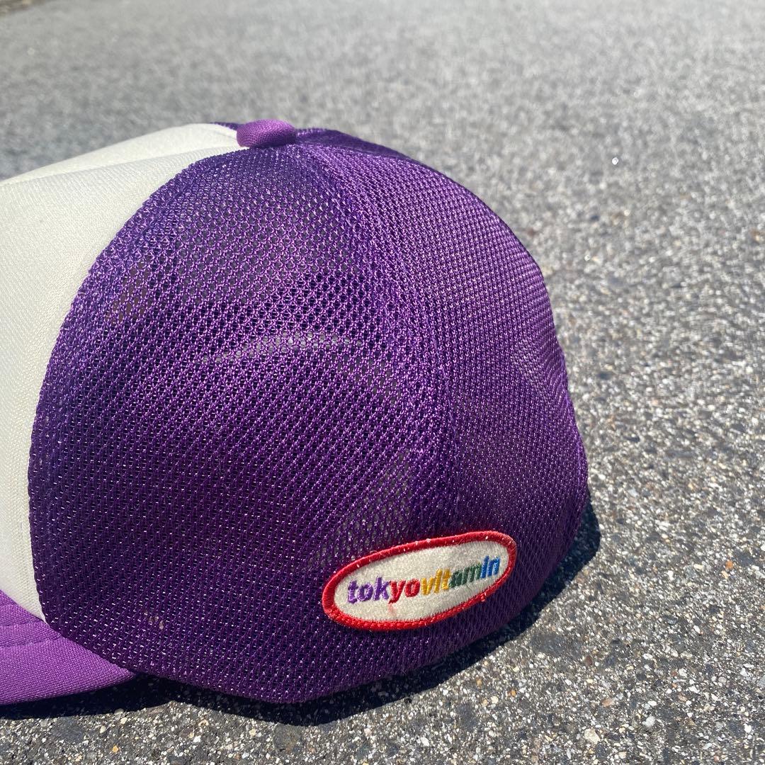 ヒステリックグラマー　tokyovitamin メッシュキャップ　パープル
