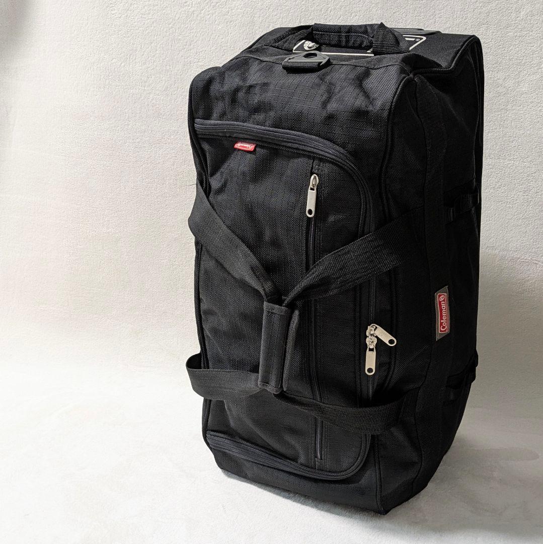 美品♪コールマン Coleman ボストンキャリーバッグ 70L 黒 大容量