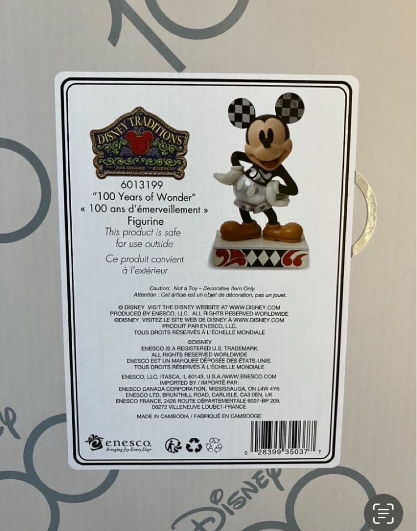 ミッキー 100周年 ビッグ フィギュア ジムショア エネスコ ディズニー