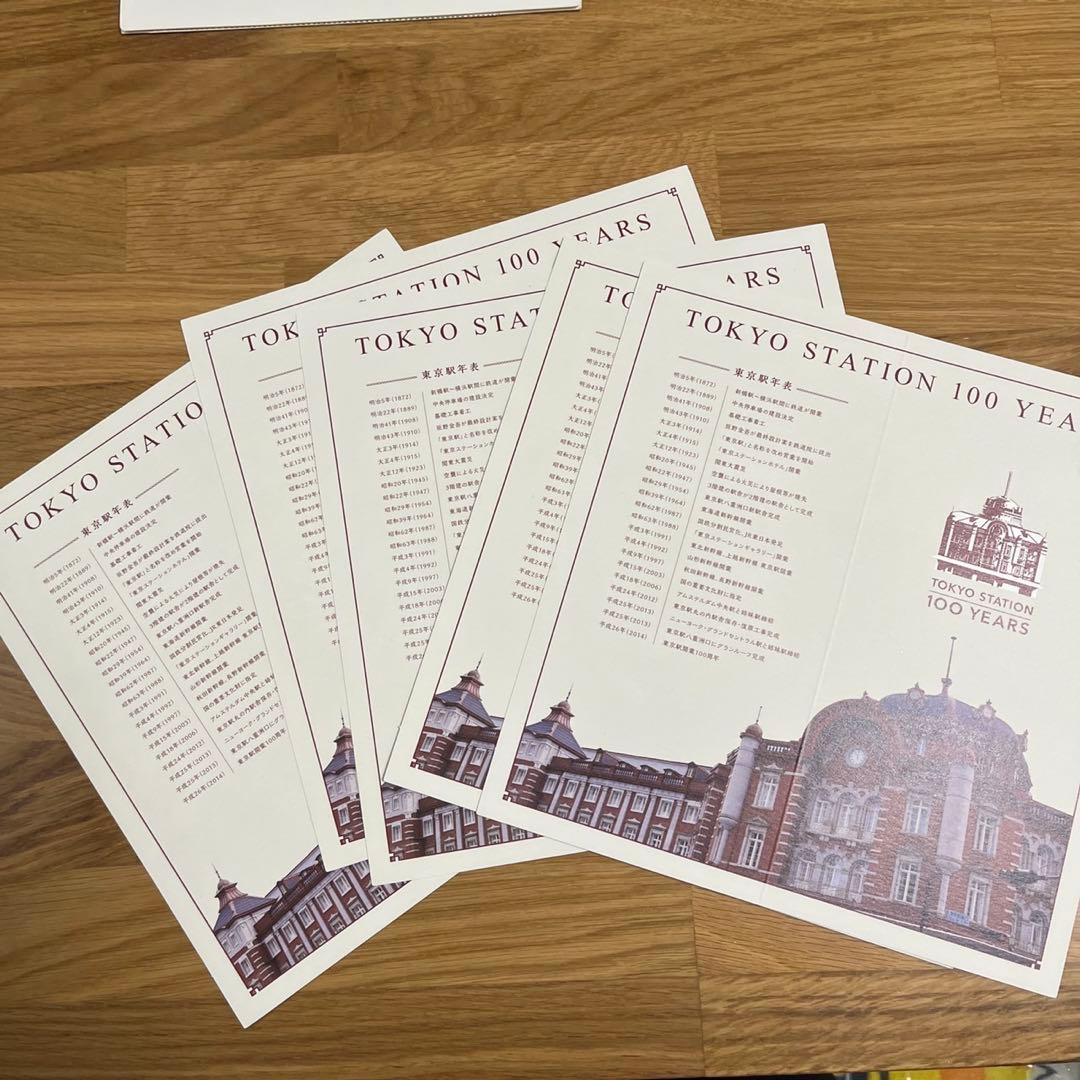 記念スイカ 東京駅開業100周年記念Suica ３枚 台紙５枚