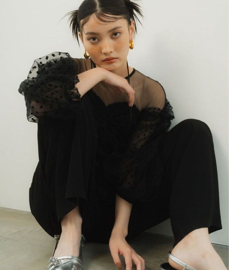 【ぽ】flocky dot dress