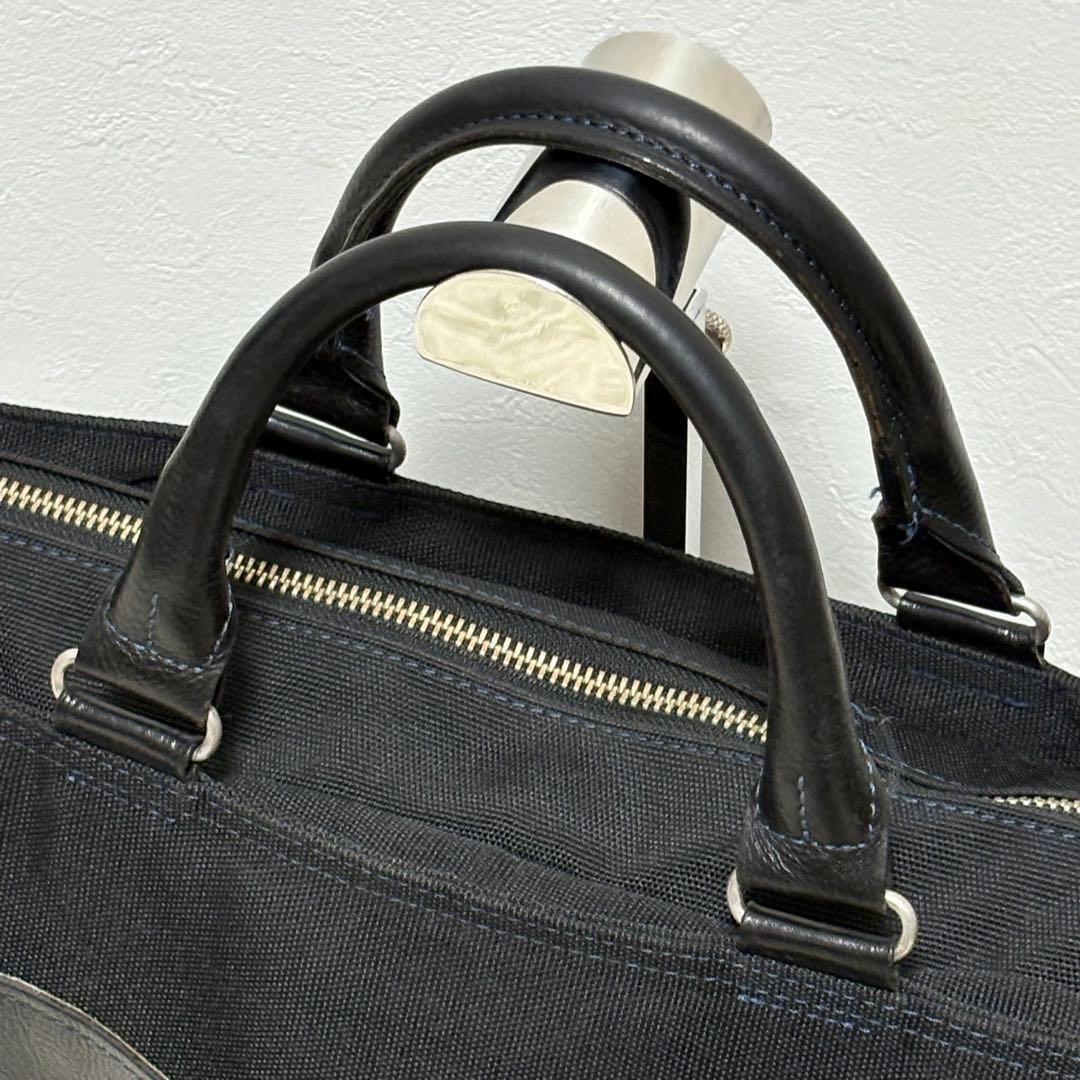 豊岡鞄 ビジネスバッグ ブリーフケース ブラック 2WAY A4収納可能