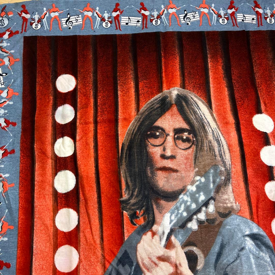 70sビンテージ品◾️ジョンレノン 大判サイズ タペストリー 布 ファブリック
