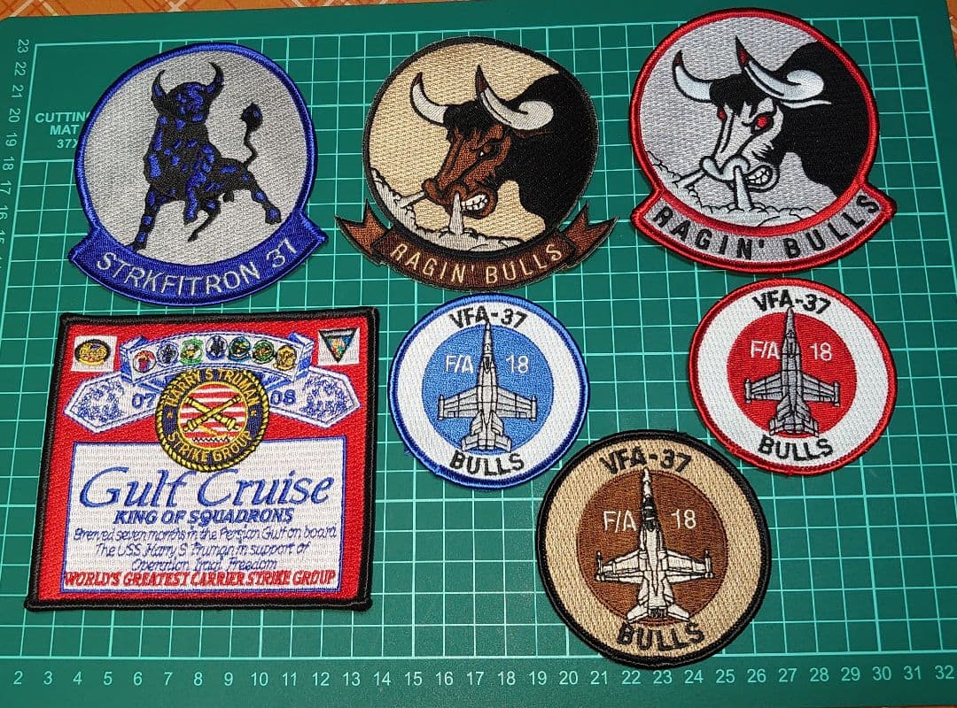 レア VFA-37 レイジンブルズ パッチセット CWU ホーネット