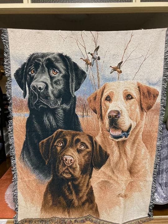 【希少】ラブラドール ゴブラン織 タペストリー