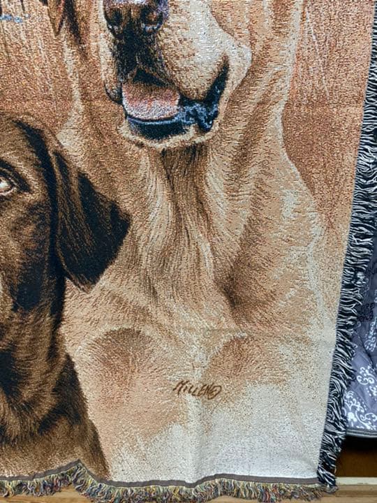 【希少】ラブラドール ゴブラン織 タペストリー