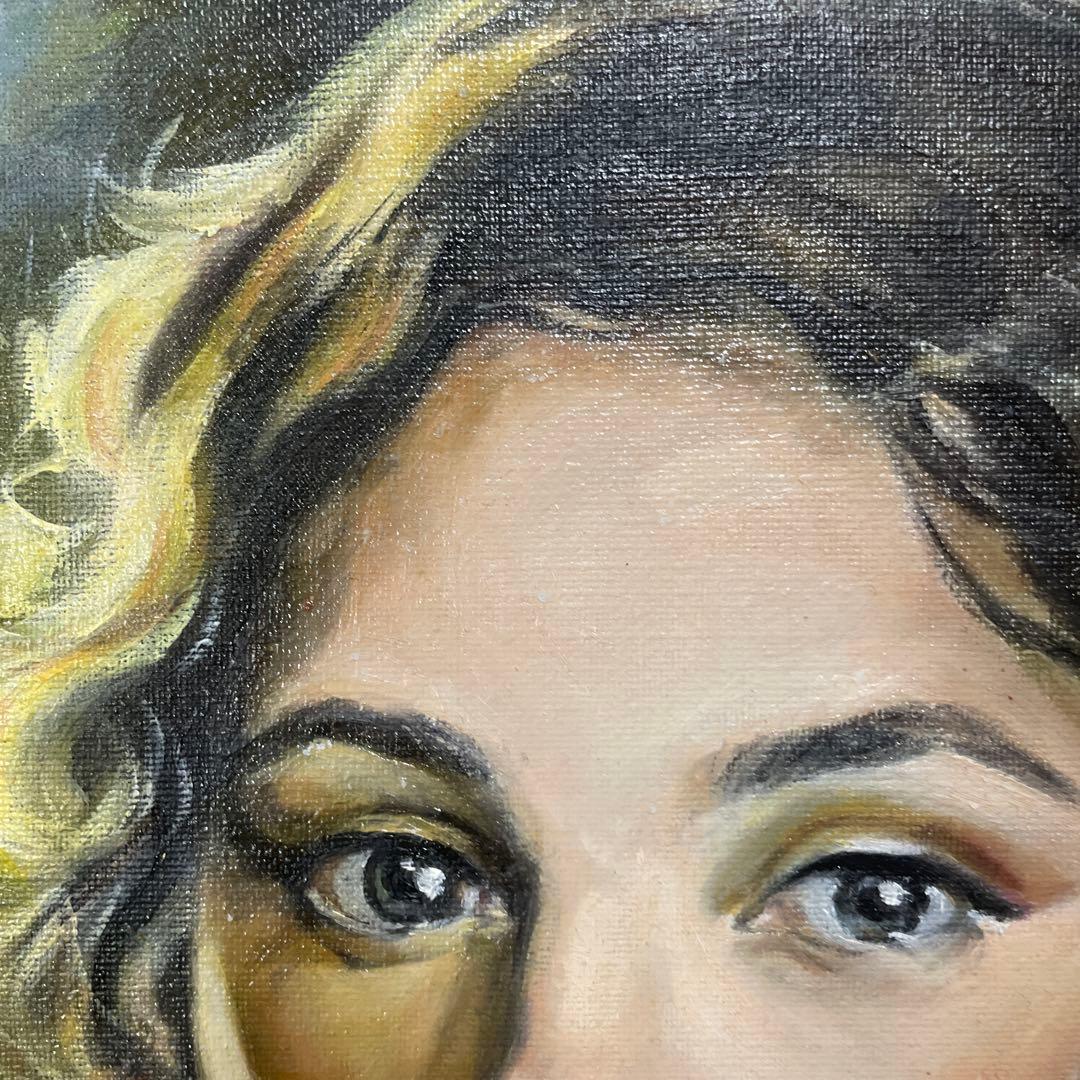 油彩人物画 柔らかな表情