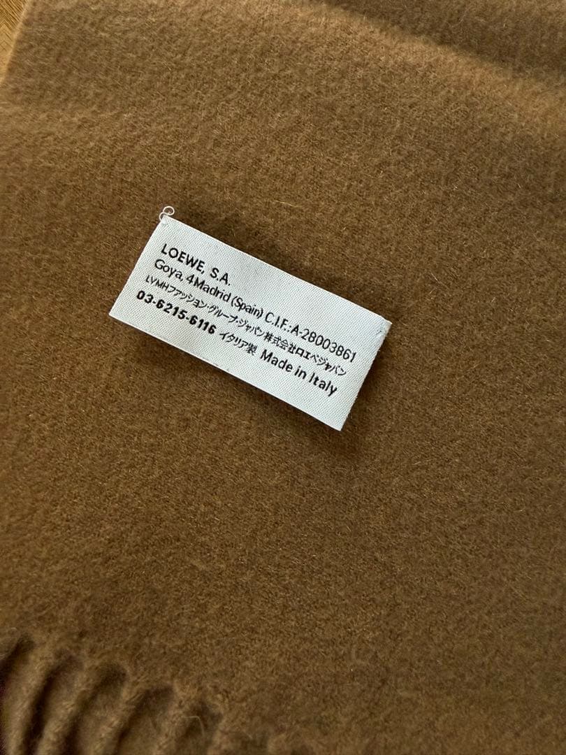 LOEWE アナグラムカシミヤマフラー