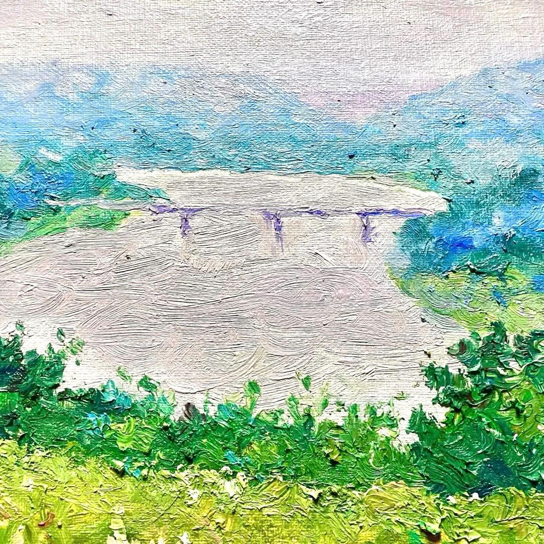 M6 額なし▪️油彩画　原画▪️ヨーロッパ画家ヴィタリエ・ズブコ　「 故郷 」