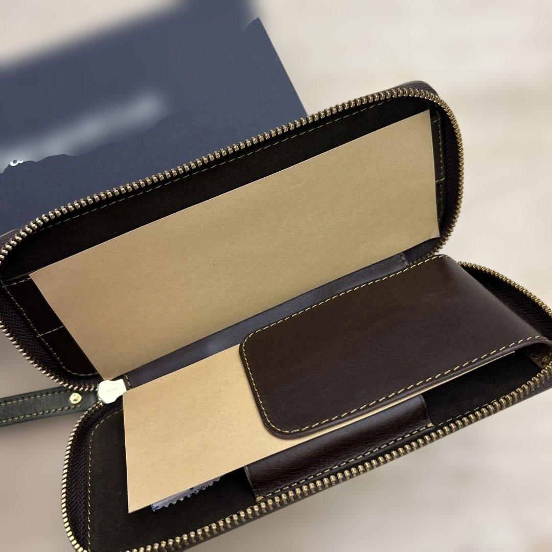 バハギア　Bagagia&Craft ラウンドジップペンケース グリージオ