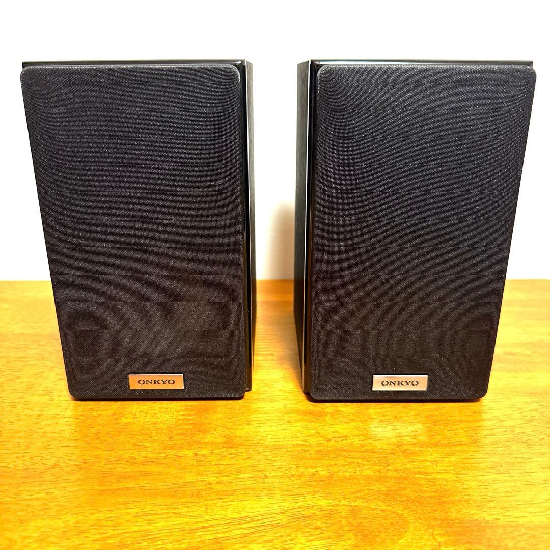 ONKYO 2ウェイ・スピーカーシステム（2台）黒モデル D109XMB