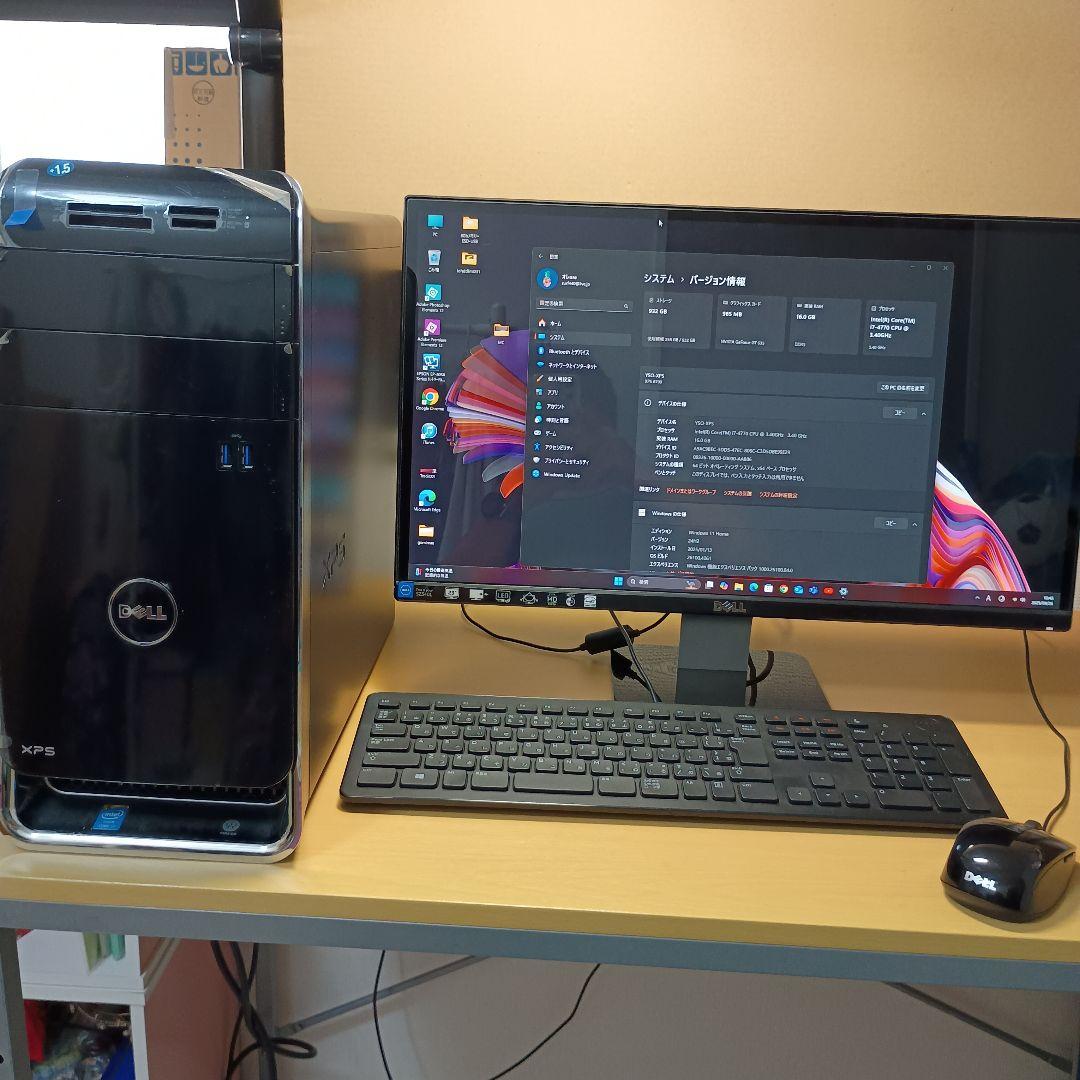 DELL XPS8700 本体 Blu-rayドライブ付きウィンドウズ１１ホーム