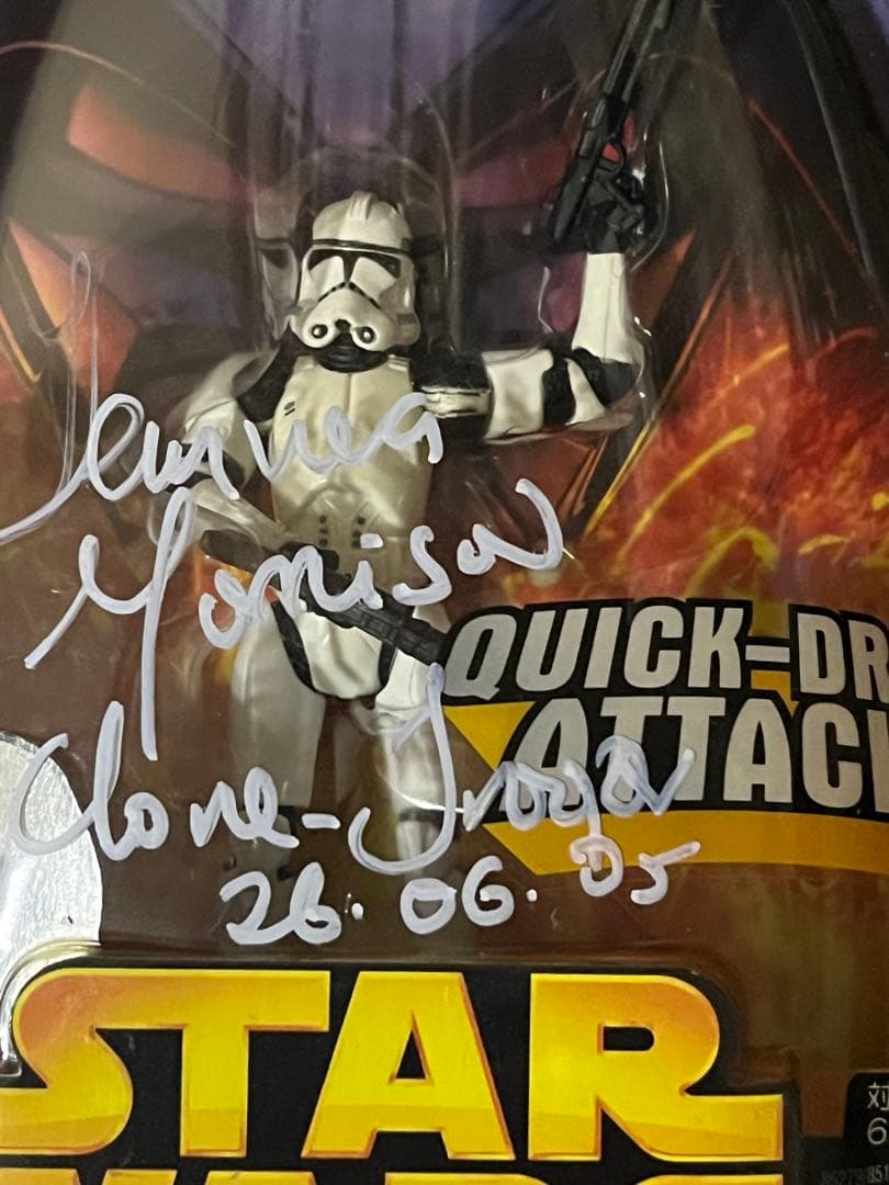 スターウォーズ フィギュア クローントゥルーパー テムエラモリソン氏 直筆サイン