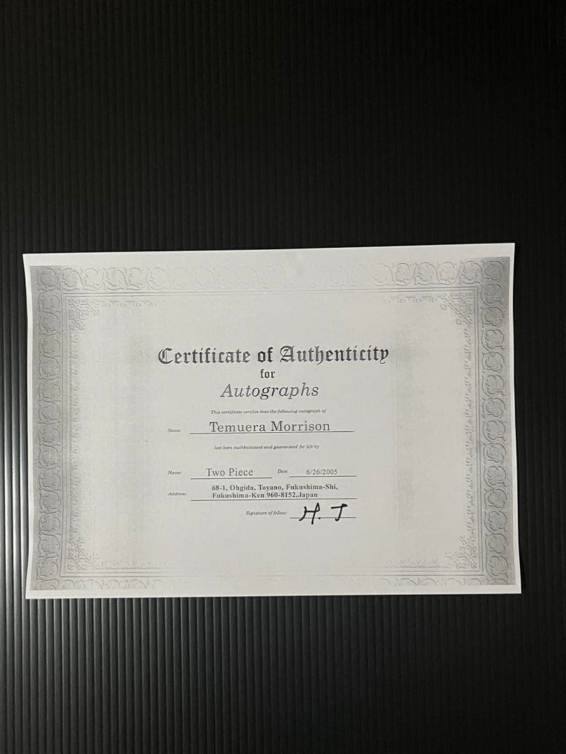 スターウォーズ フィギュア クローントゥルーパー テムエラモリソン氏 直筆サイン