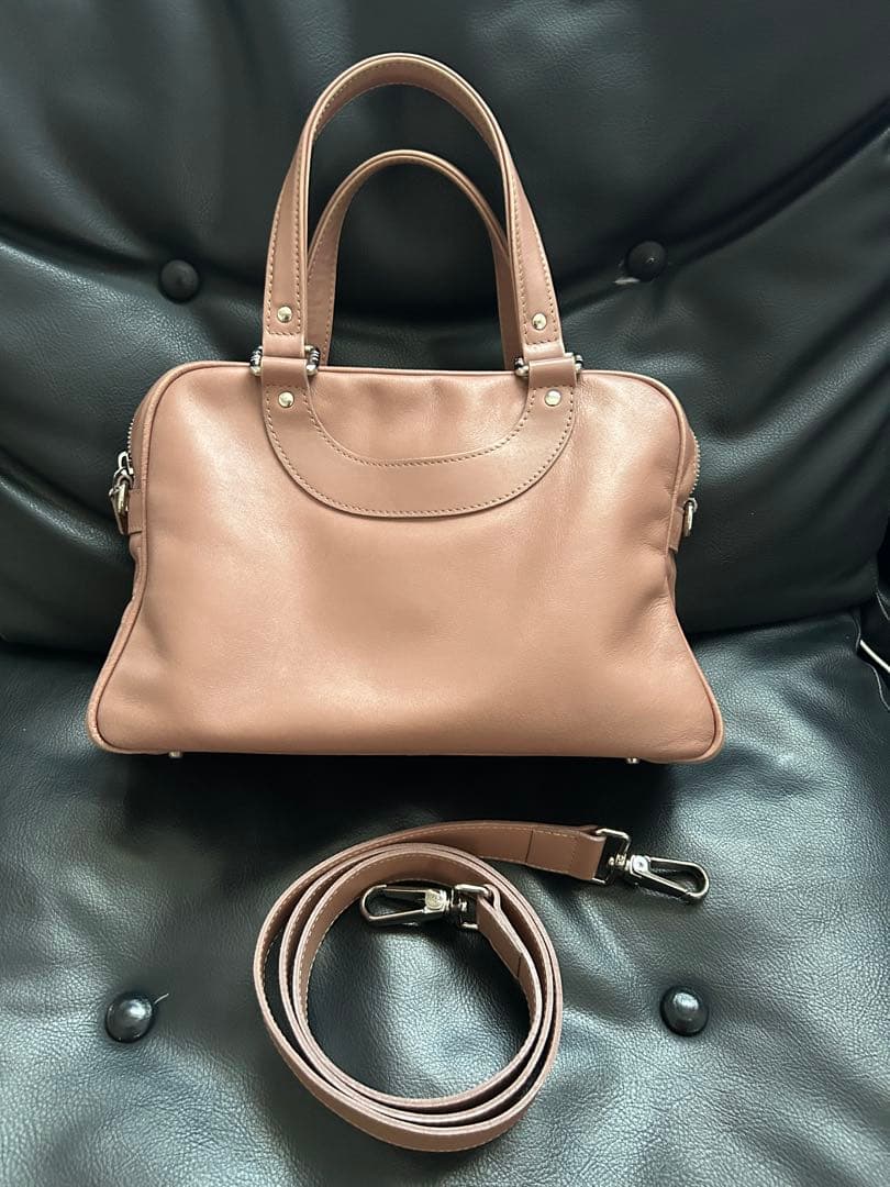 ジャックルコー　リスボンミニ　2way ピンクベージュ　本革