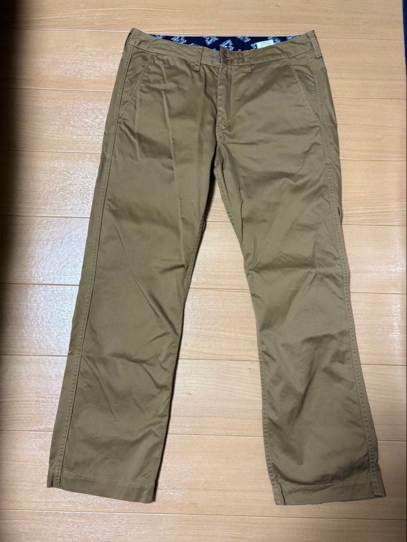 桃太郎ジーンズ 34インチ ハイカウントウエポン チノトラウザーズ