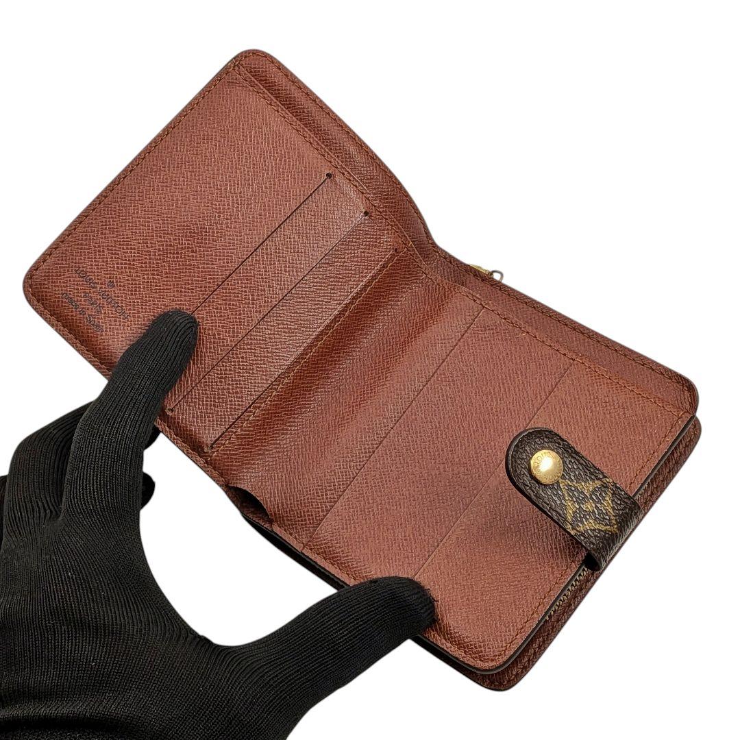 美品 ルイヴィトン モノグラム コンパクトジップ 折り財布 935