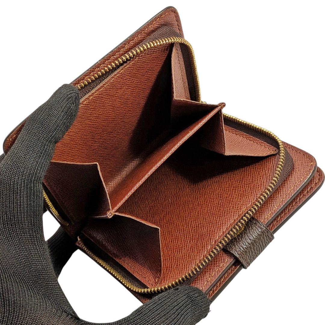 美品 ルイヴィトン モノグラム コンパクトジップ 折り財布 935