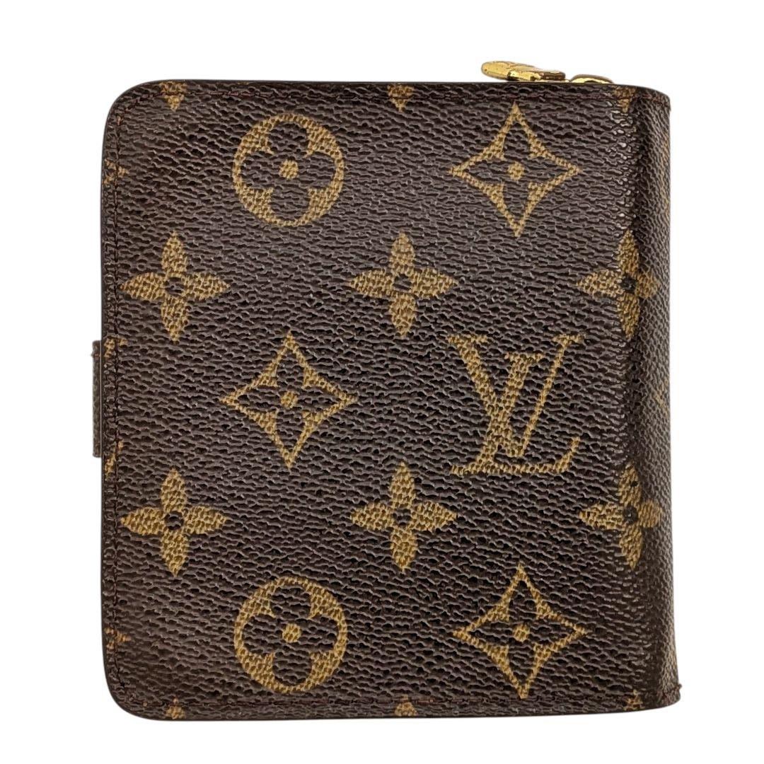 美品 ルイヴィトン モノグラム コンパクトジップ 折り財布 935