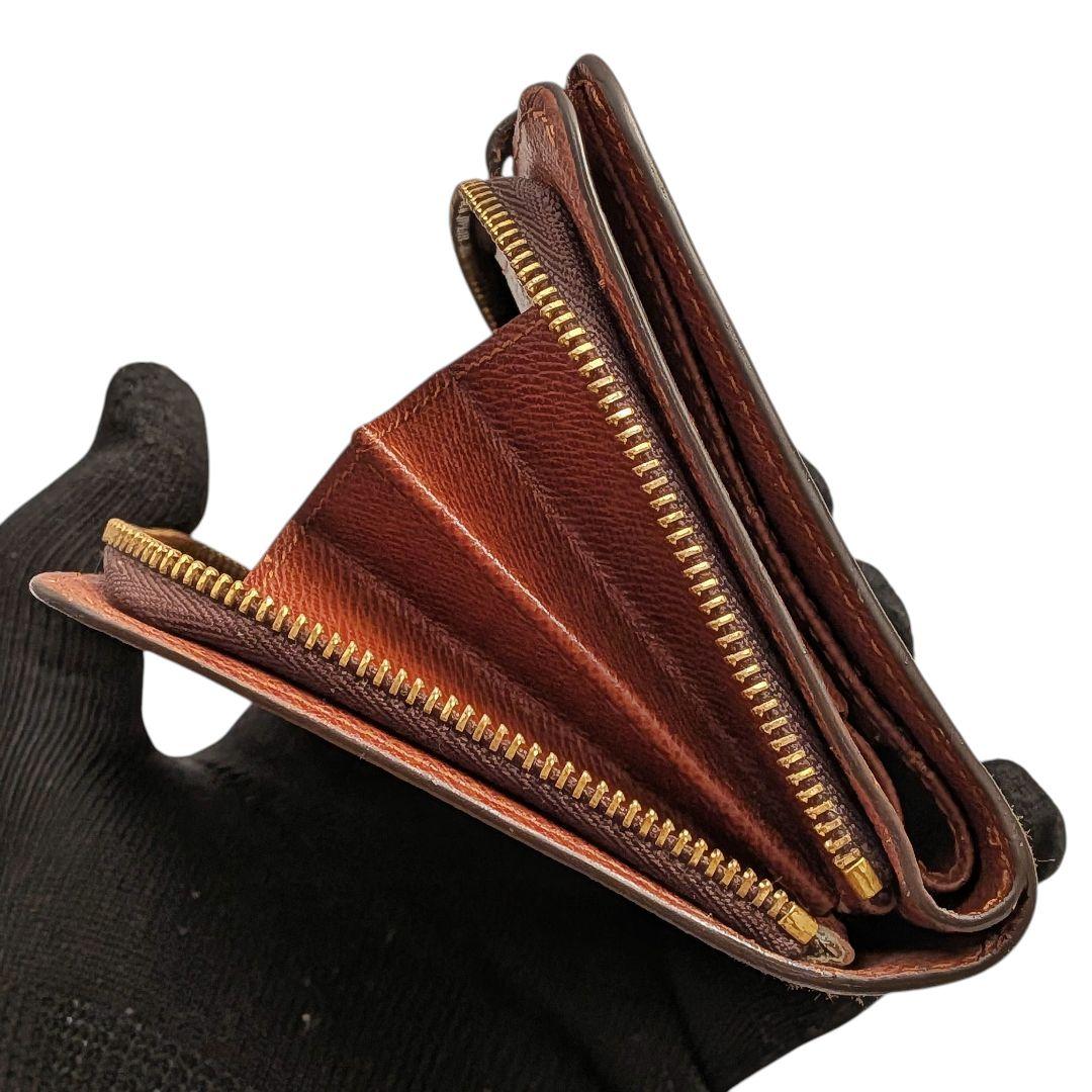 美品 ルイヴィトン モノグラム コンパクトジップ 折り財布 935