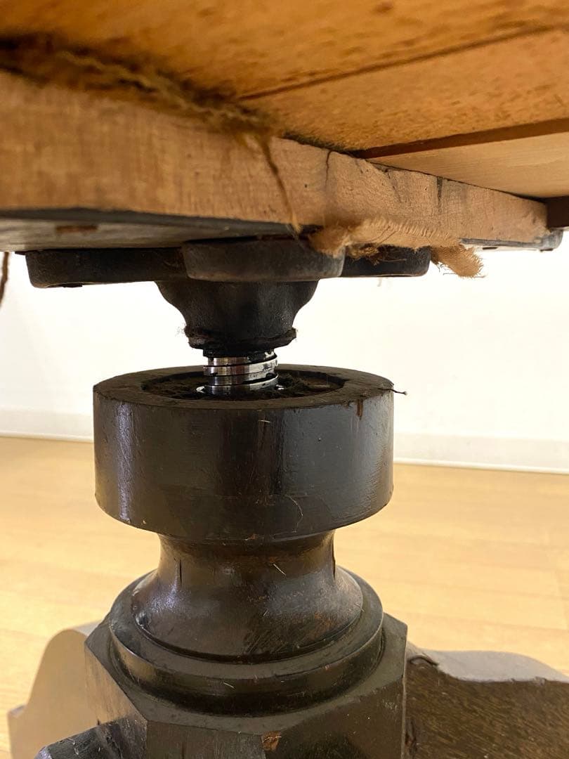 アンティーク レトロ ドクターチェア 回転椅子 ベロアシート当時物