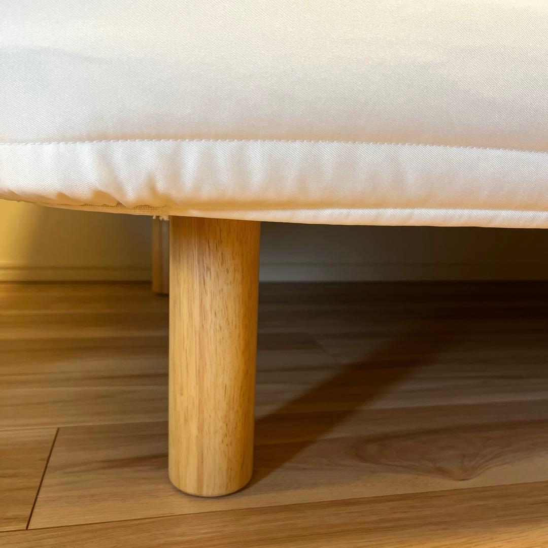 無印良品　脚付きマットレス　シングルベッド