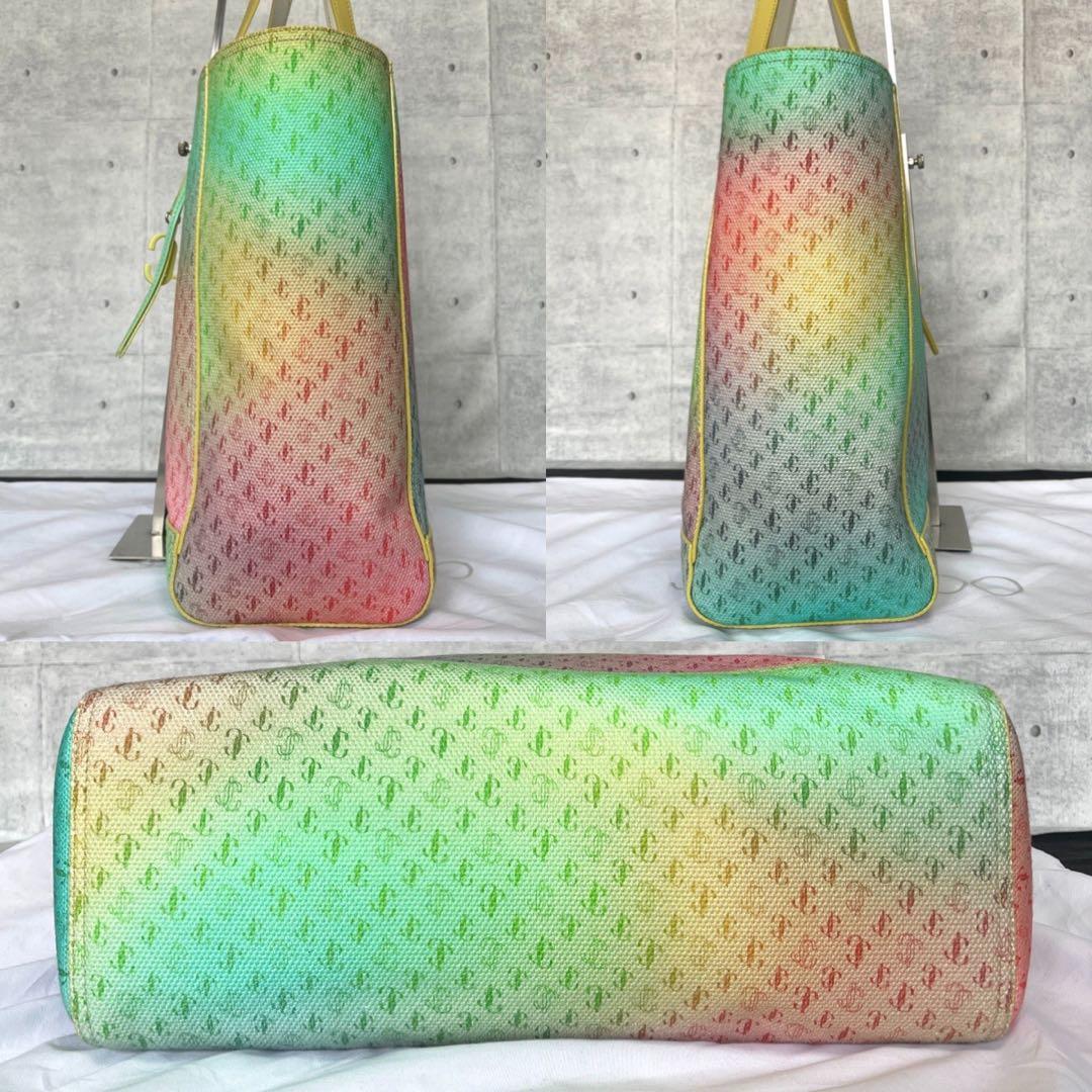 専用品JIMMY CHOO LAYLIN レインボー JC トートバッグ