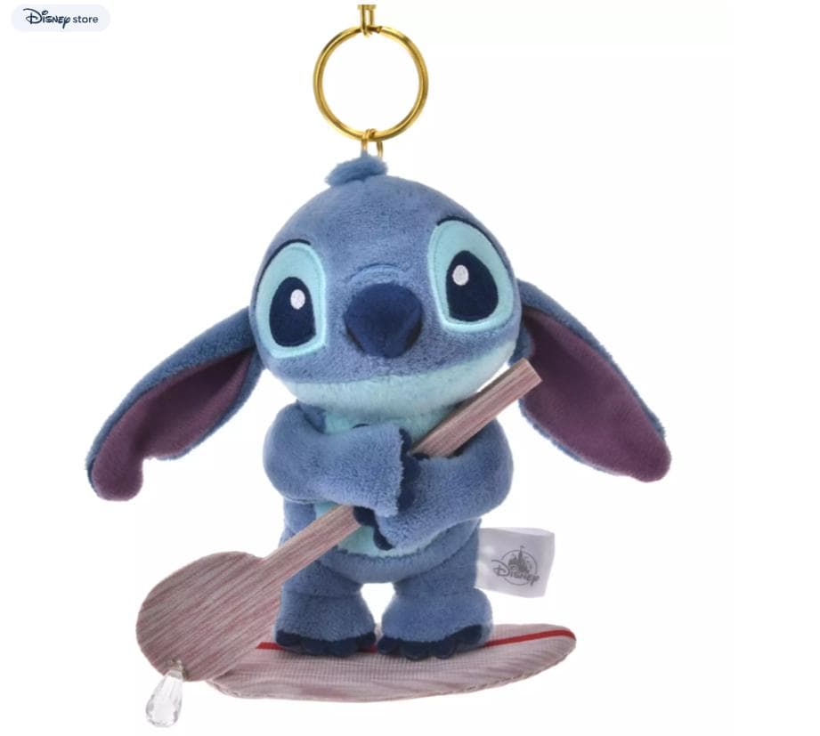 【ディズニー】リロ&スティッチとスクランプ　ぬいぐるみ キーホルダー3点セット