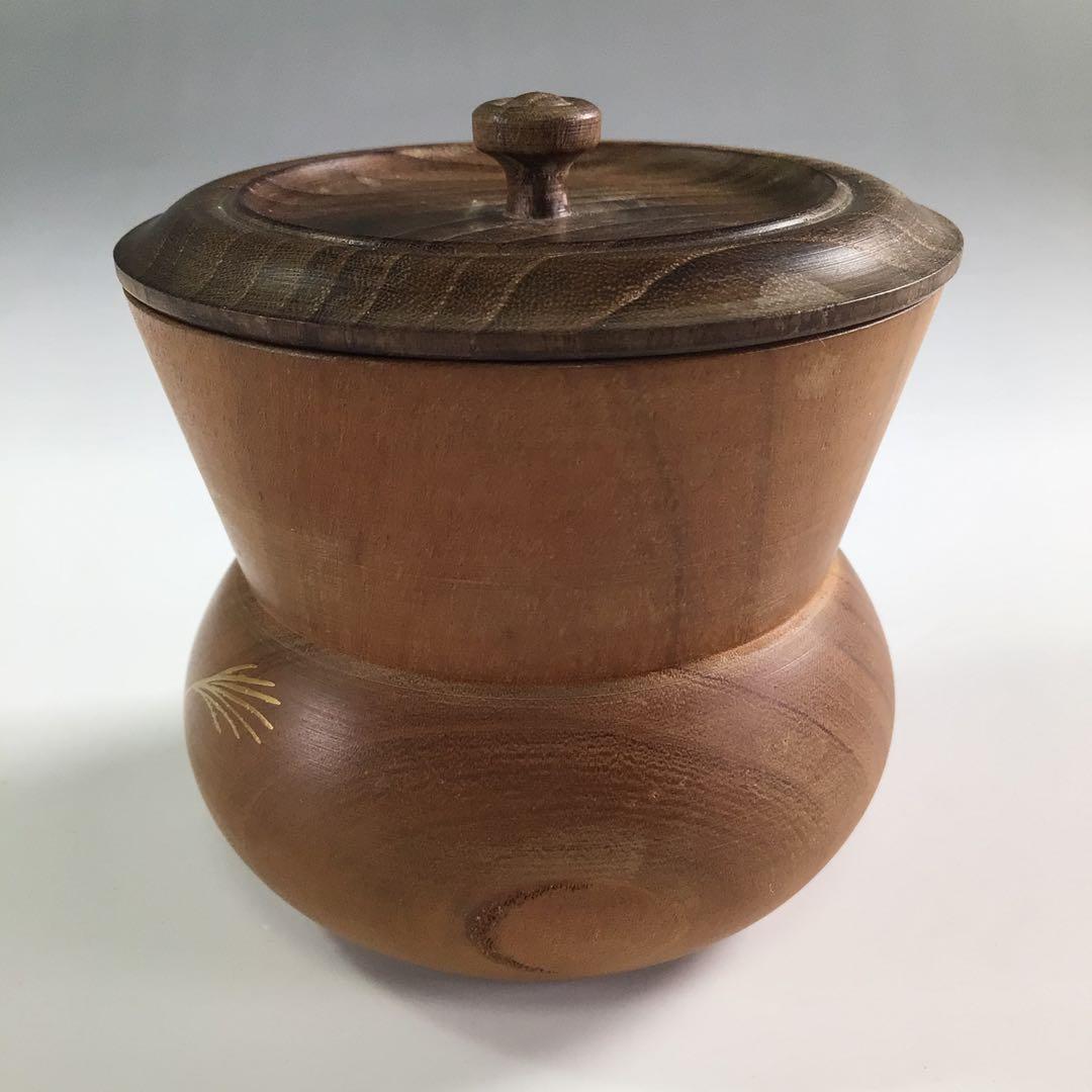 Ｒ３９０　棗　『木製』『秀穂作』『秋草蒔絵』『鮟鱇棗』　共箱　茶道具