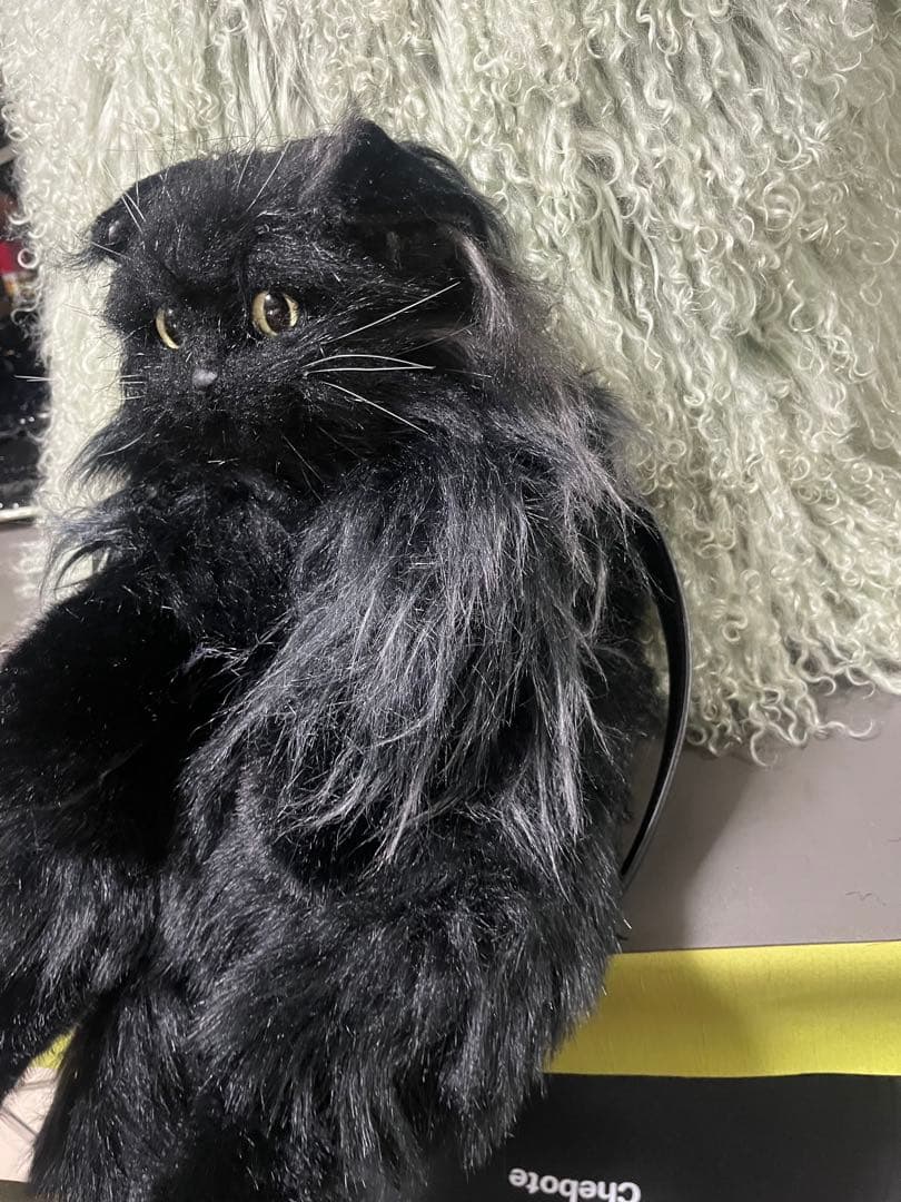 ぶ*ん様 リアル黒猫ぬいぐるみ ストラップ付き