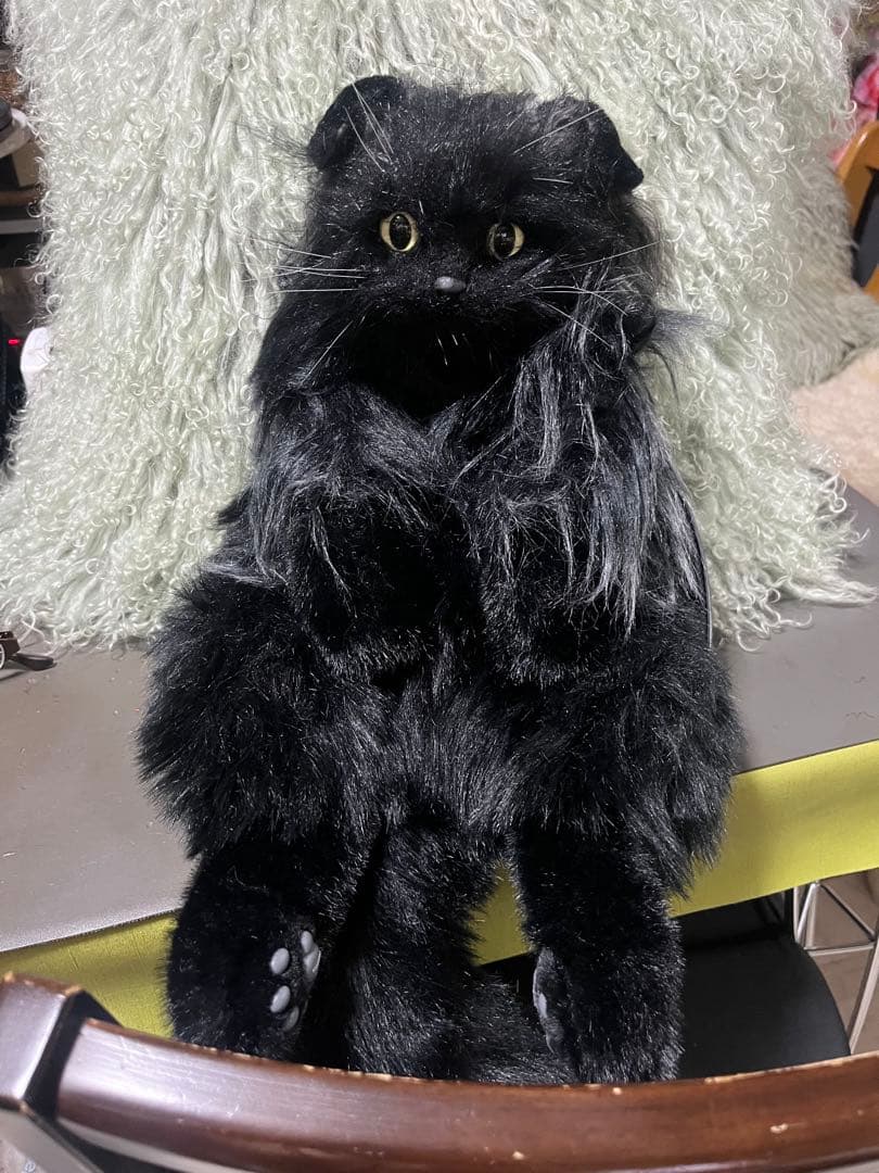 ぶ*ん様 リアル黒猫ぬいぐるみ ストラップ付き