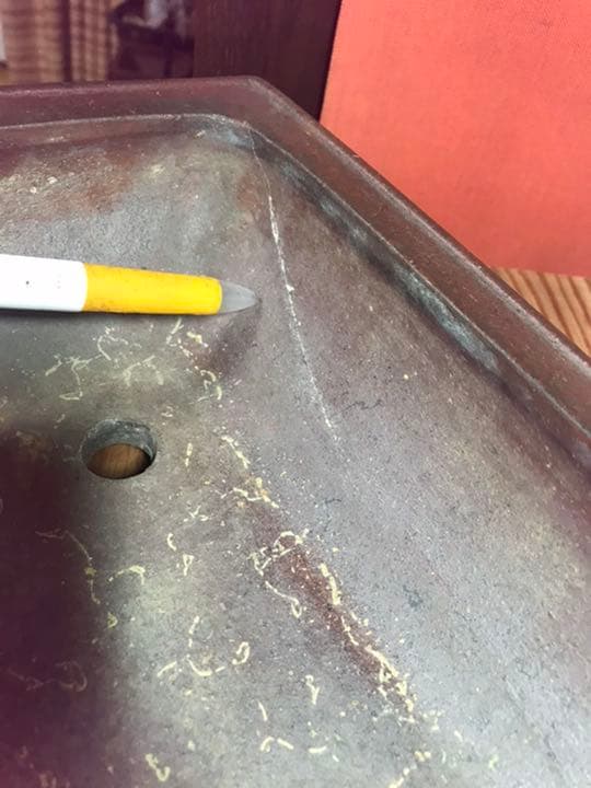 1404 盆栽　盆栽鉢　植木鉢　中国鉢　雪間