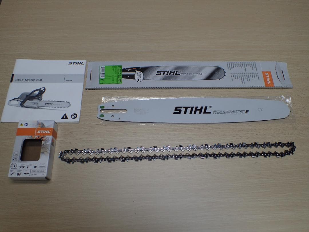 スチール STIHL チェンソー　18インチガイドバー・ソーチェン・取説 セット