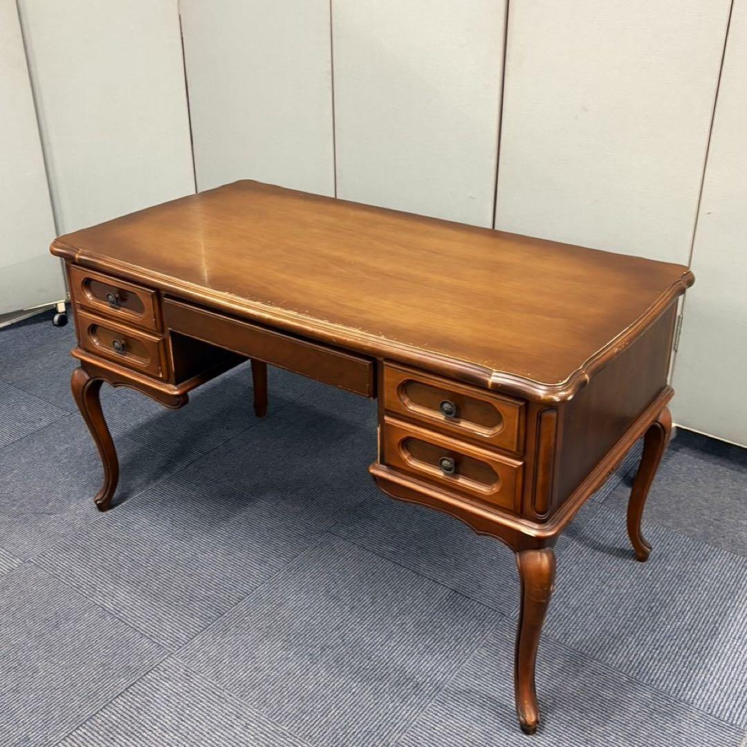 ヴィンテージ サーペンタイン カブリオールレッグ デスク 引取限定 静岡県富士市