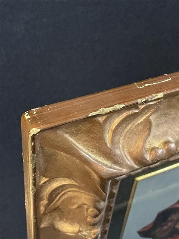 「真作」陶山侃「人形姉妹」静物画　油彩画　額装　F4号