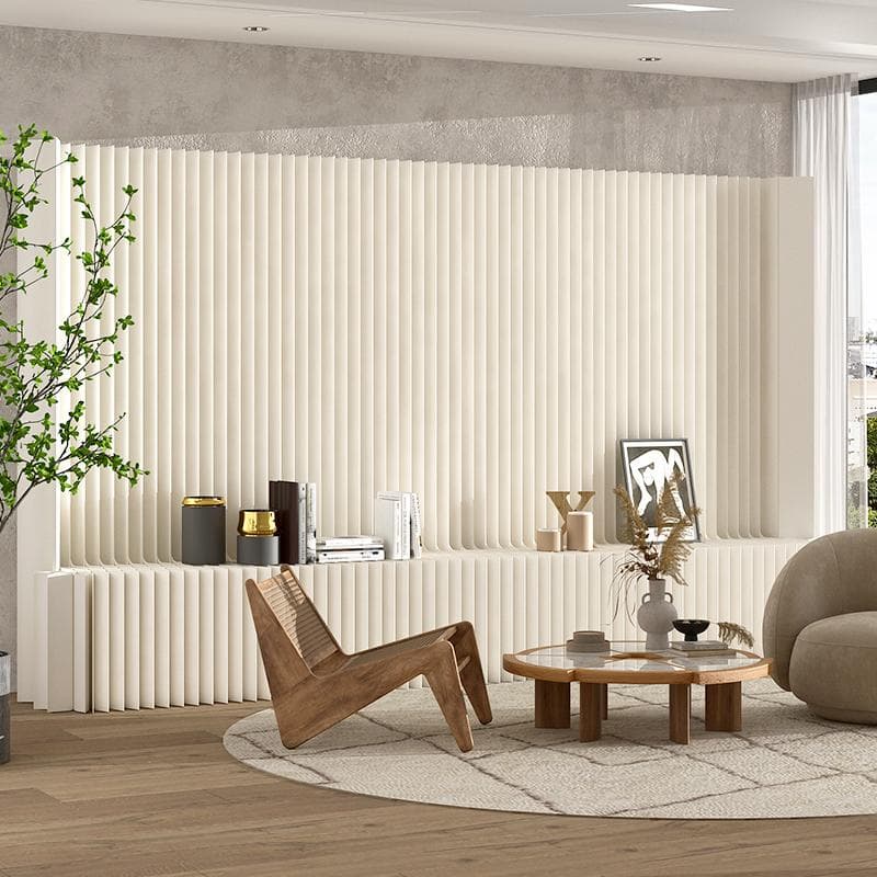 紙製パーテーション陳列展示台高さ2ｍ長さ3-4ｍ組立不要折りたたみ衝立仕切り