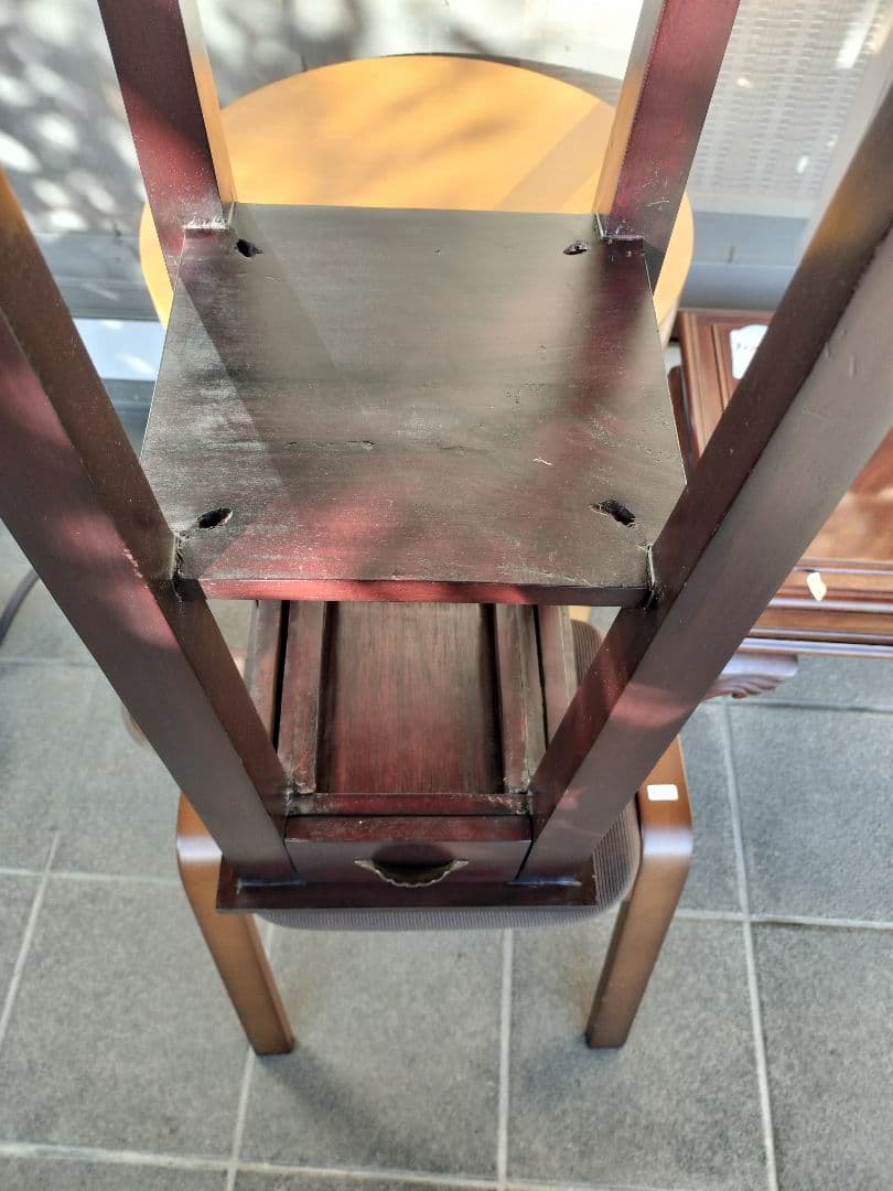 【凛さま専用】アンティーク花台　サイドテーブル　電話台　アジアン家具